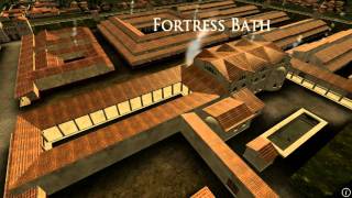 Animation of ancient Roman Fort in Caerleon Wales [upl. by Rolfe110]