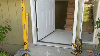 Jeld Wen Front Door Installation  Really crappy products and craftsmanship PART 1 [upl. by Hesky]