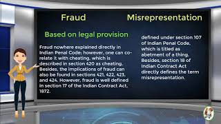 What is Difference Between Fraud amp Misrepresentation [upl. by Melvina698]