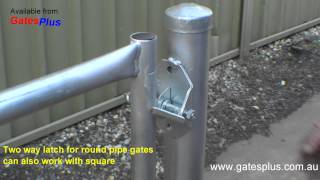 Gate Latch 2 way for round pipe and square [upl. by Mazurek]