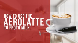 How To Use the AeroLatte To Froth Milk [upl. by Fatima]