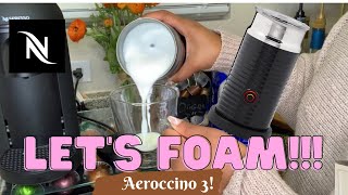 How To Foam Milk With Aeroccino 3 Make Coffee With Foam Tips amp Tricks  Easy Foamed Latte Recipe [upl. by Richia]