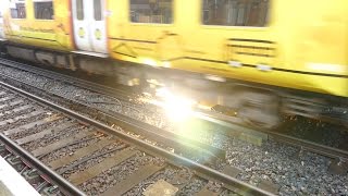 Merseyrail 507 009 making arcs at Birkdale station [upl. by Laynad]