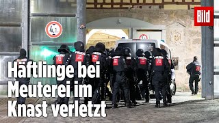 Gefängnismeuterei Polizei stürmt Knast in Thüringen  JVA Untermaßfeld [upl. by Niak]